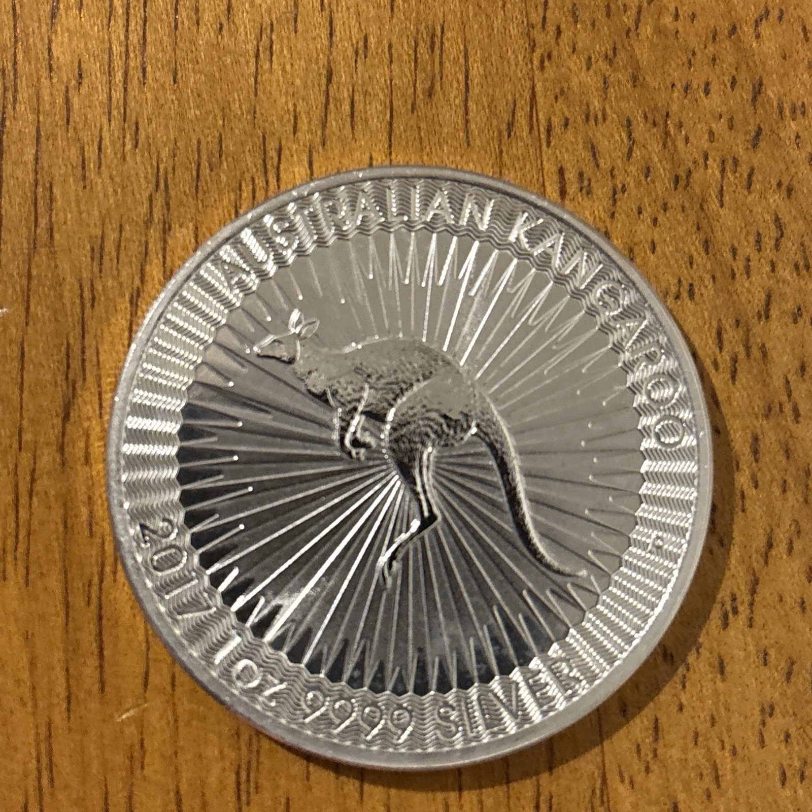 2017 Australian Kangaroo Silver Coin .9999 Silver 1 oz coin