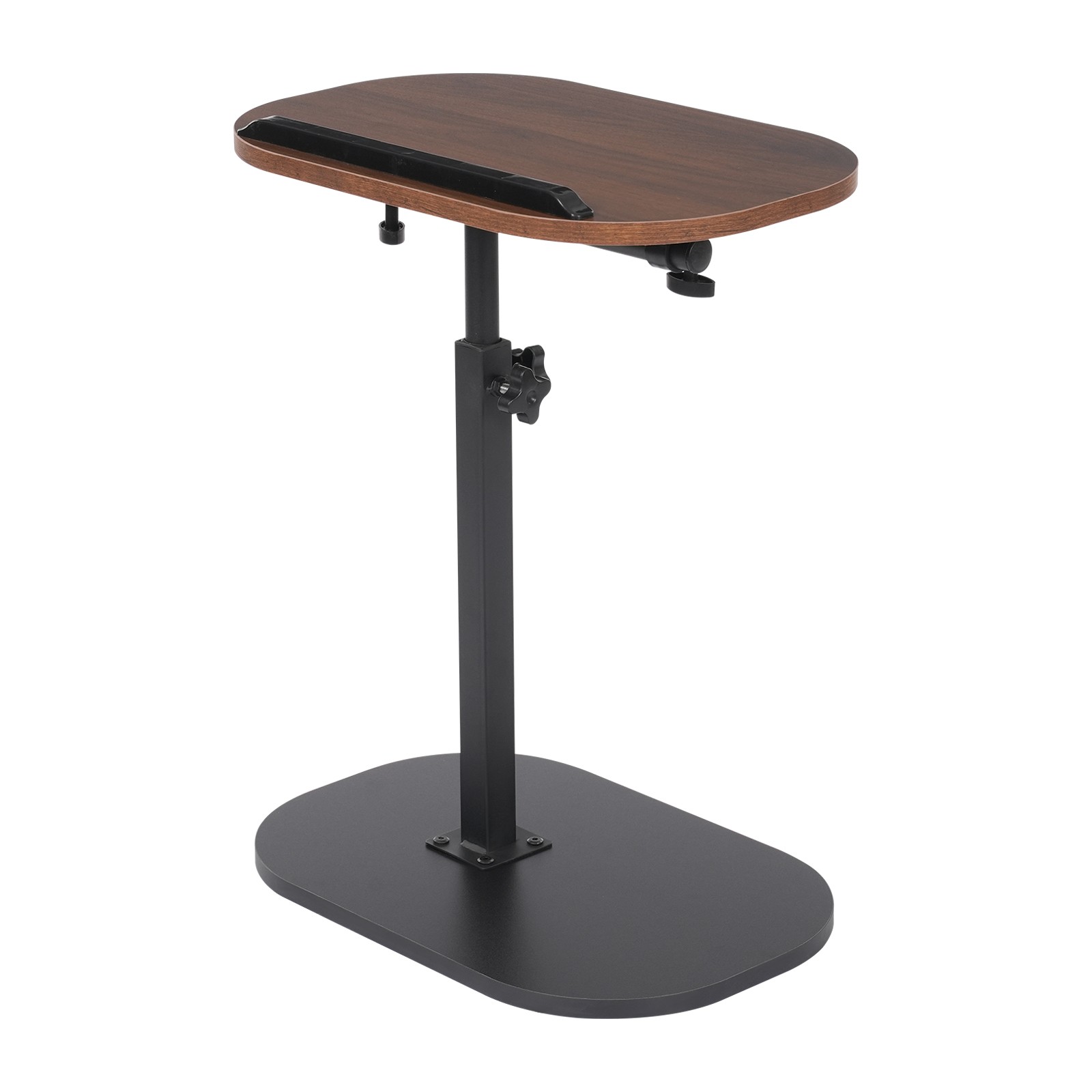 C-shaped Side Table Sofa Table for Living Room+Study Height Adjustable SideTable