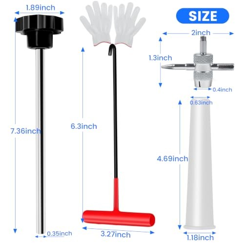 45PCS Tire Valve Stem Tool Kit – Replace Valve Stems Without Removing Tire,