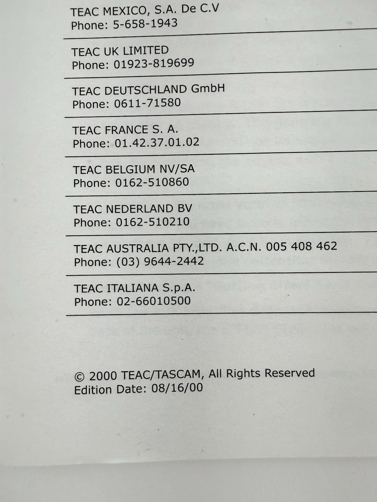 Tascam Digital Portastudio 788 Owner's Operational Tutorial (Paperback, 2000)