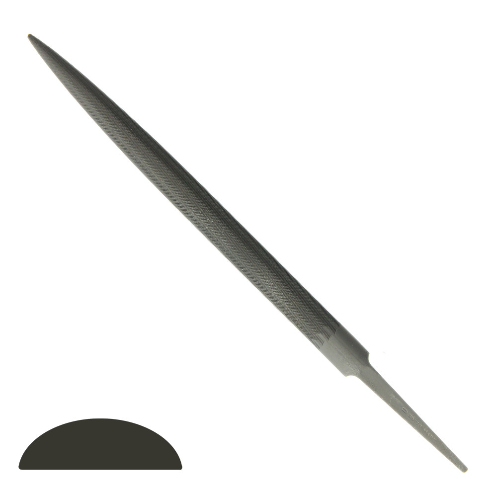 Grobet Swiss Half Round Ring Precision File 6" Cut #0 #1 #2 Vallorbe 150mm
