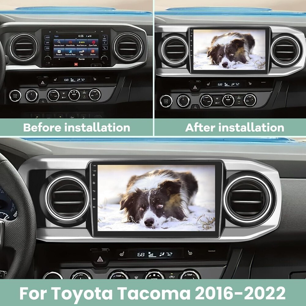 10'' Android Carplay Car Stereo Radio GPS Navi 2+32GB For 16-22 Toyota Tacoma