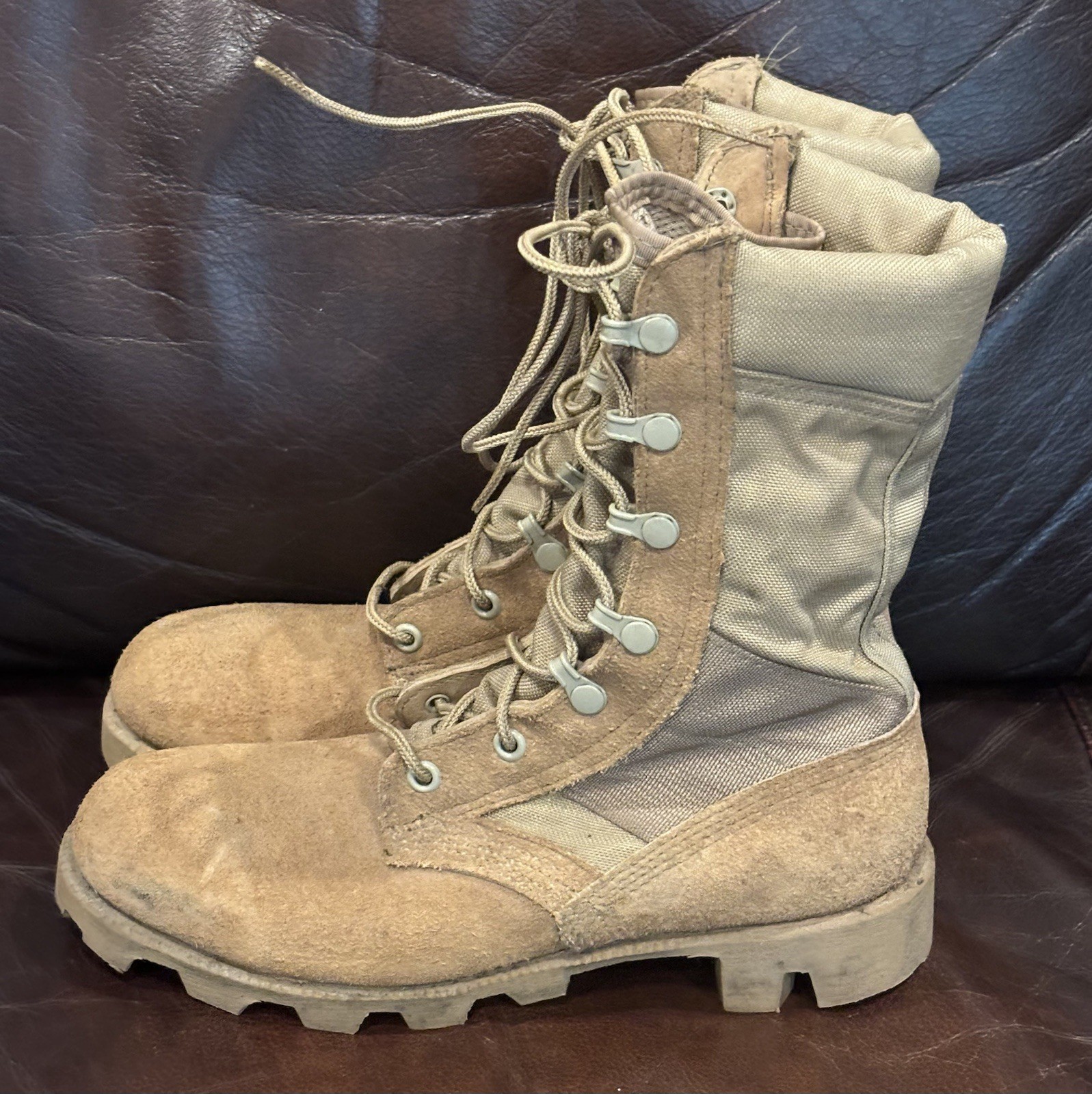 Vintage Altama American Military Gear Tan Desert Combat Boots Size 4 1/2 Wide
