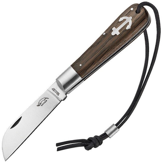OTTER-Messer Small Anchor Folding Knife 2.75" Carbon Steel Blade - 171 M L