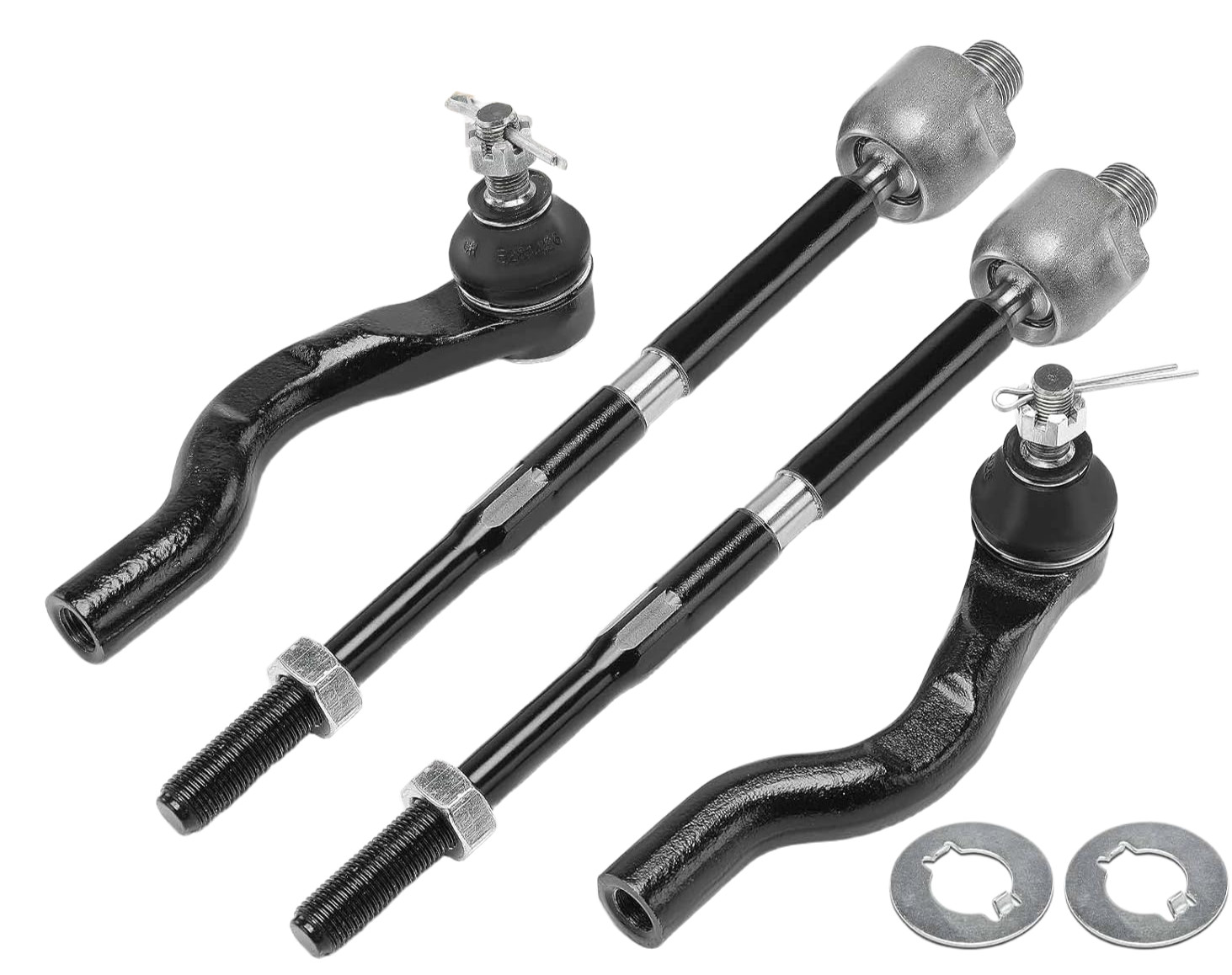 Set of 4 Front Inner and Outer Tie Rod End Kit for Honda CR-V CRV 2017-2023 Gas