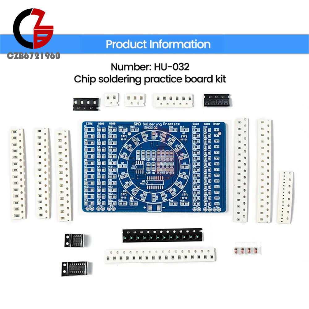 Soldering Practice SMD Circuit Board kit LED Electronics Project DIY kit SMT PCB