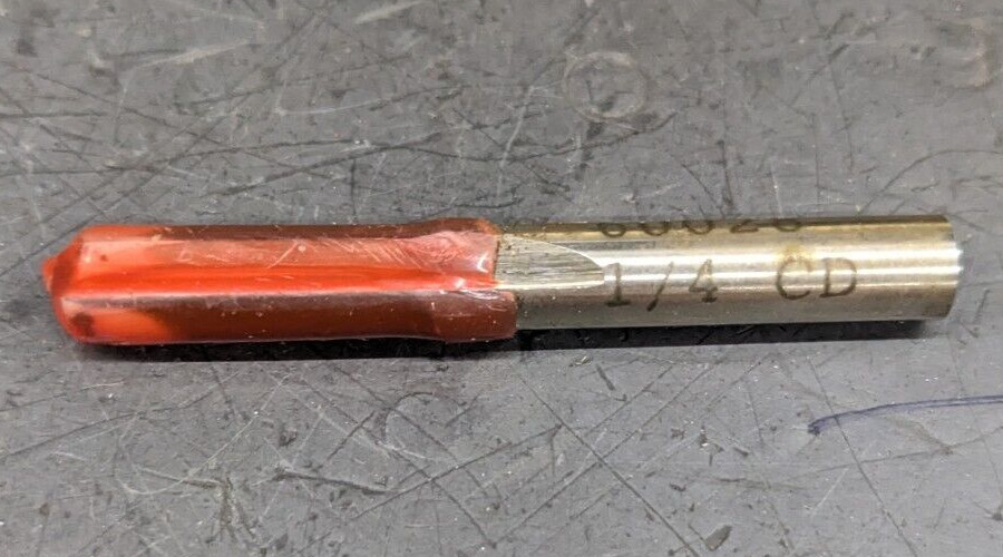 WKW Straight Router Bit 1/4" CD 1/4 SH HSS 60028 Double Flute USA