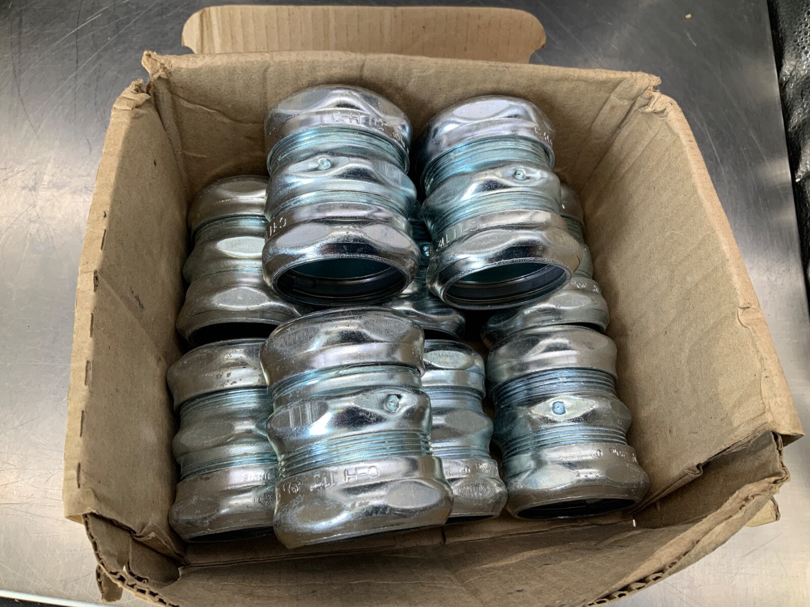 (9) Crouse-Hinds 664 Compression Coupling 1-1/2"