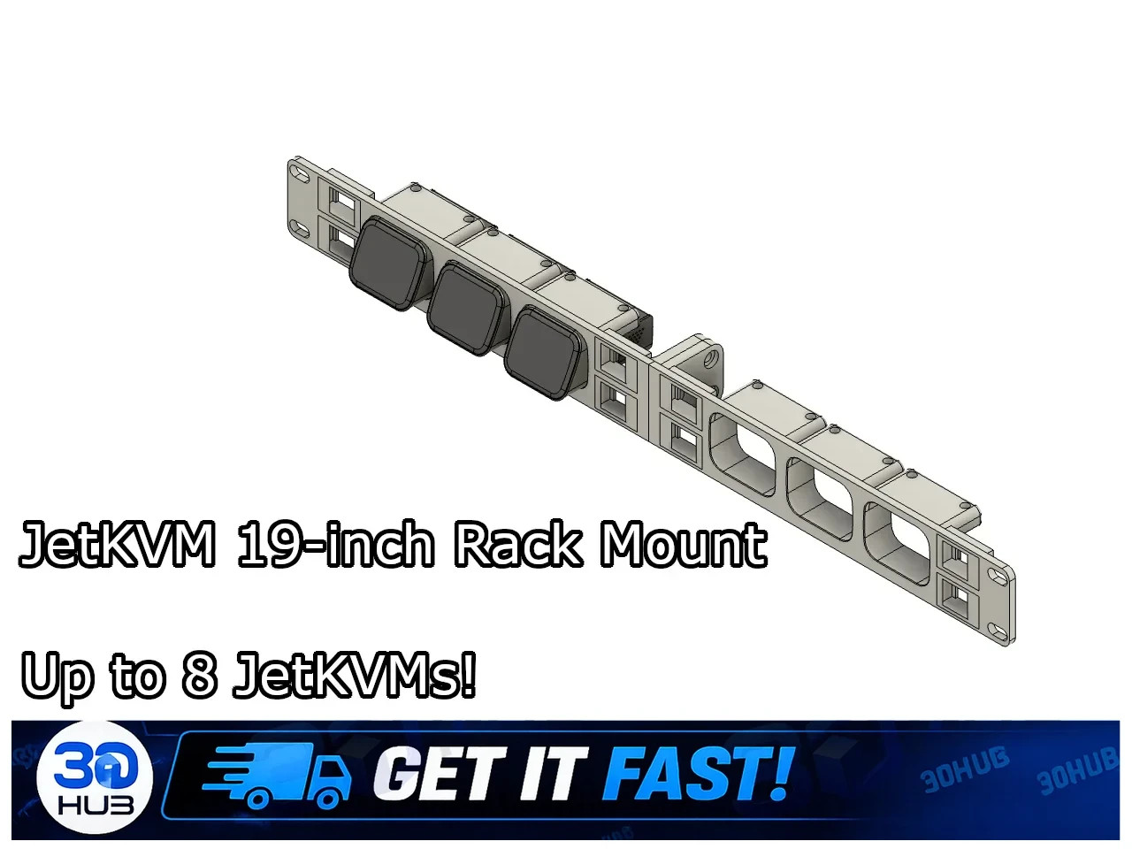 JetKVM 19-Inch Rack Mount - 2/3/4 Unit Module