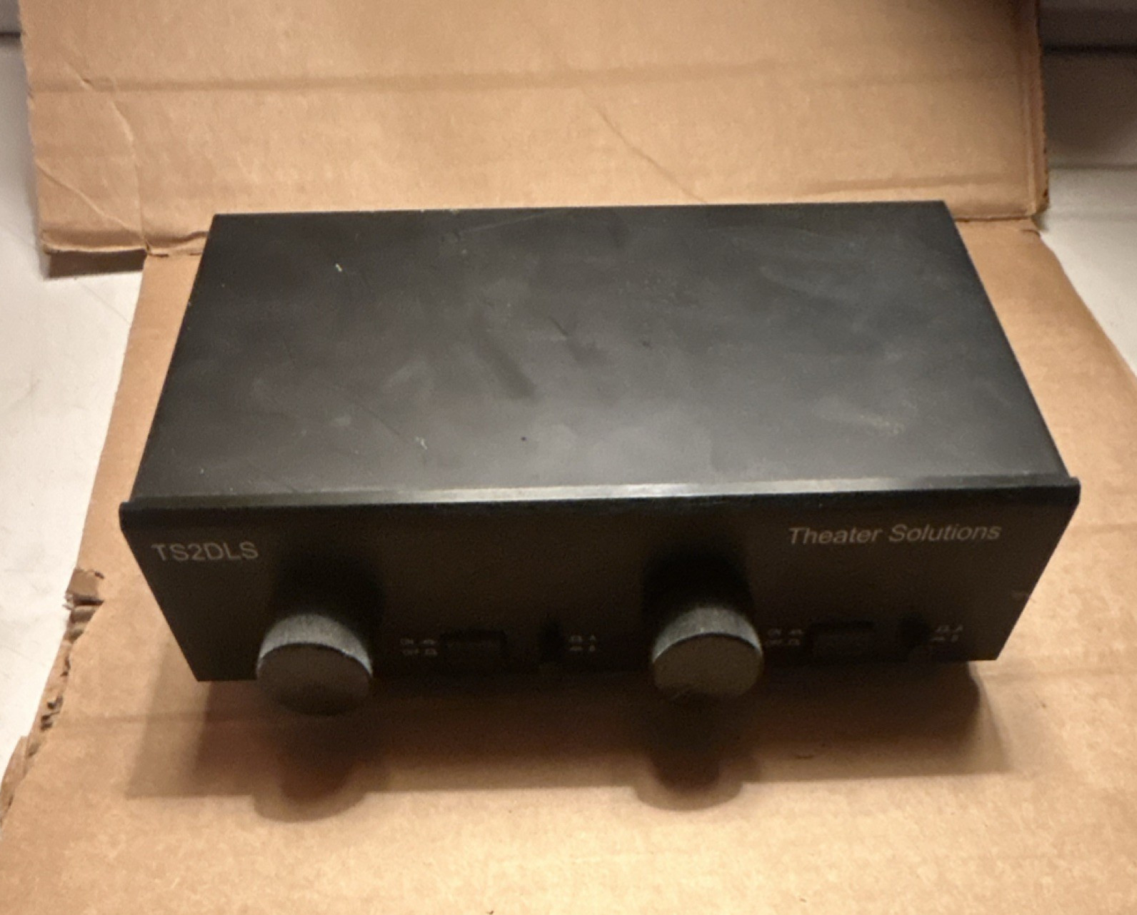 Theater Solutions TS2DLS 2 Channel Speaker Selector Analog Black Raw Cable Jacks