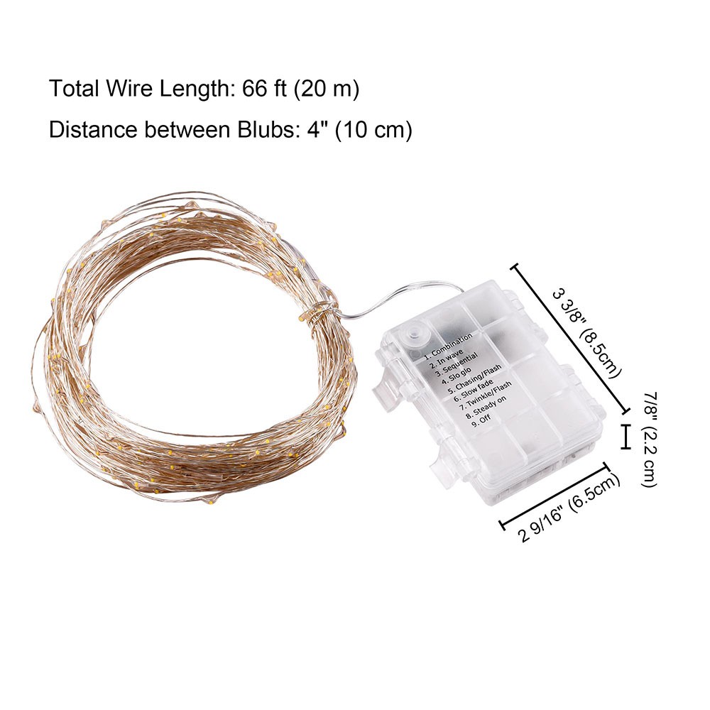 66ft String Light with 200pcs LED