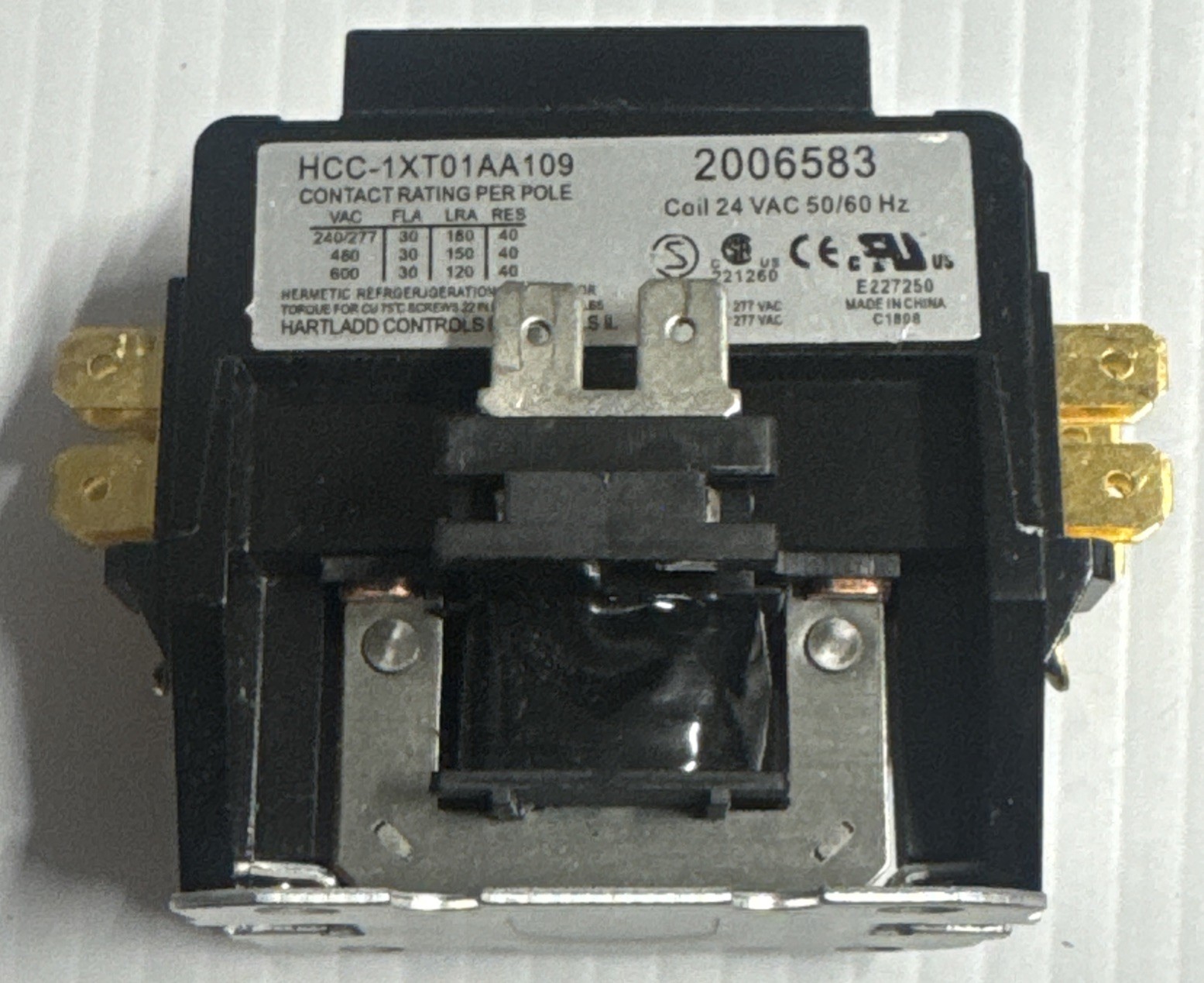 Manitowoc Replacement Parts OEM Replacement Ice Machine 2 Pole Contactor - 24VAC