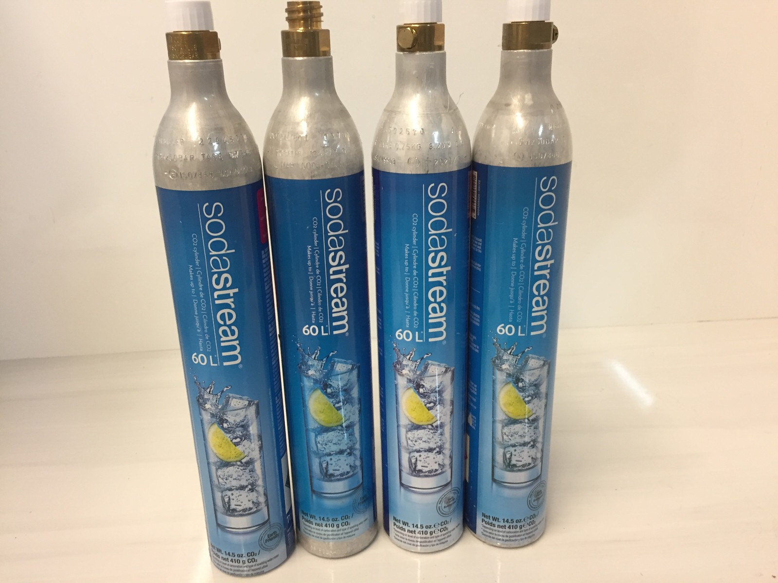SodaStream 60L CO2 Cylinders Set of 4 Empty
