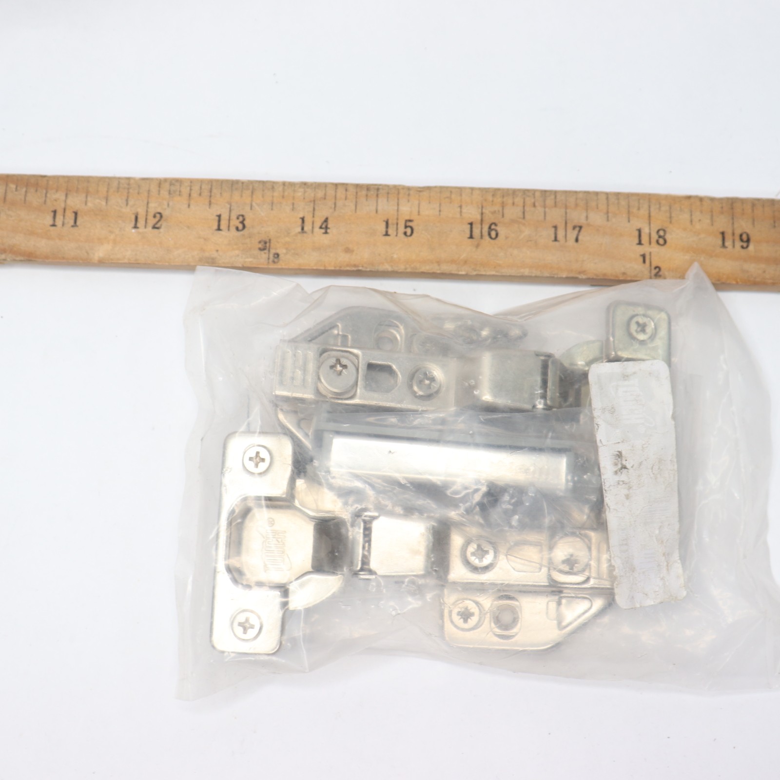 Touch Cabinet Hinges Full Overlay Soft Push to Open Cabinet Hardware Chrome