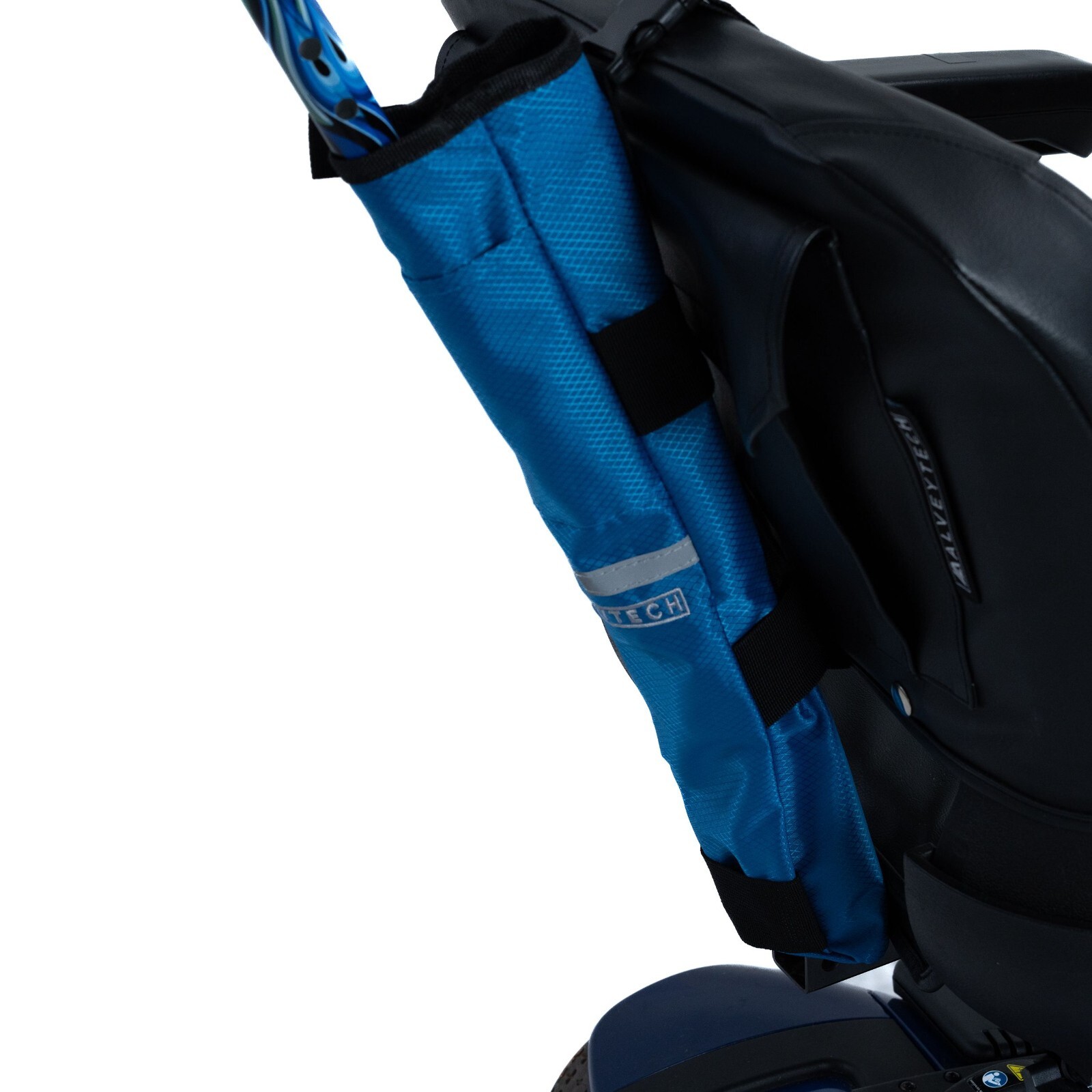 Universal Cane Holder for Mobility Scooters & Power Chairs - Blue