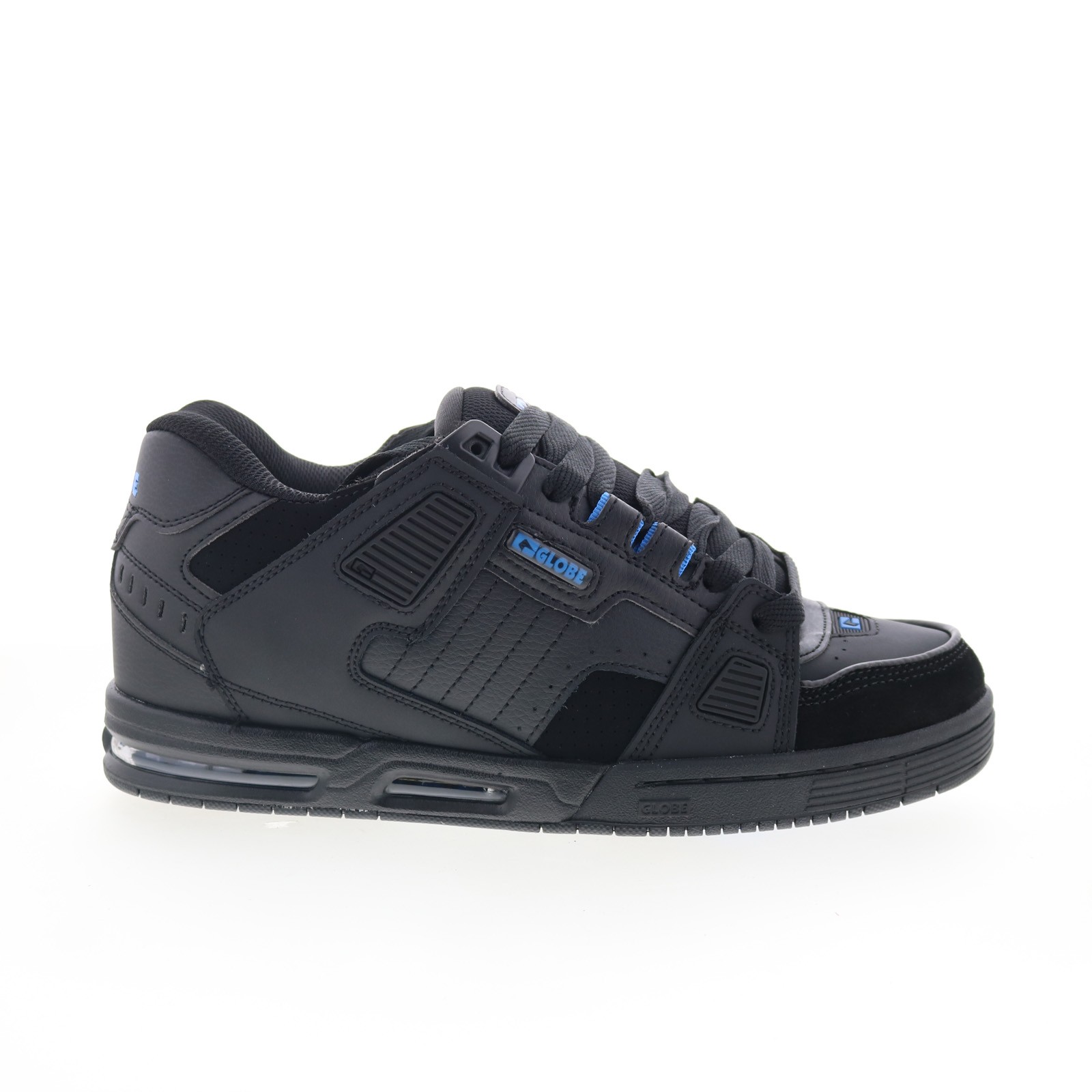 Globe Sabre GBSABR Mens Black Leather Skate Inspired Sneakers Shoes