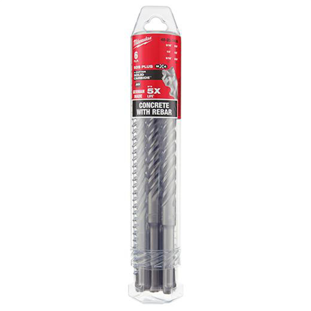Milwaukee Tool SDS-PLUS 4CT MX4 6 PC KIT