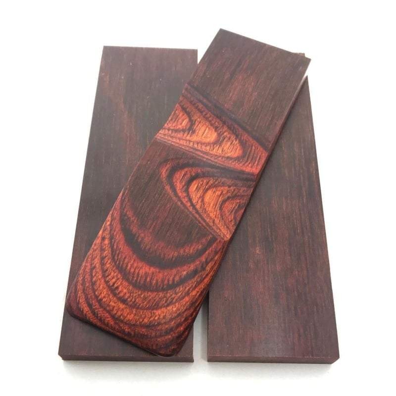 DymaLux "ROSEWOOD" Laminated Wood Knife Handle Scales- 1/4" x 1.5" x 5"