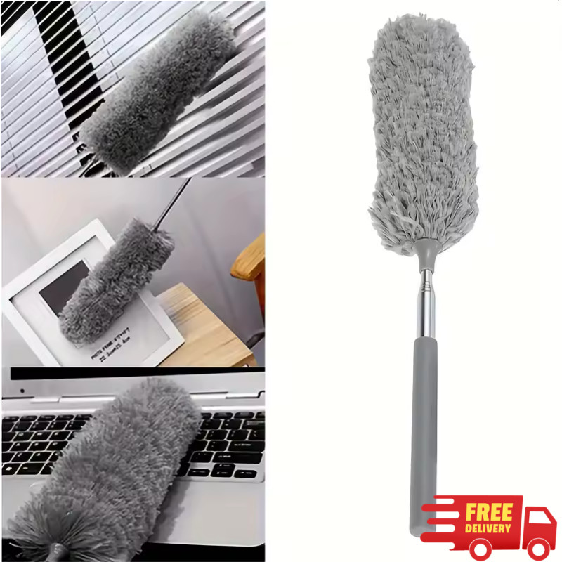 Microfiber Duster Soft Feather Dusting Brush Household Extendable Cleaning Tool