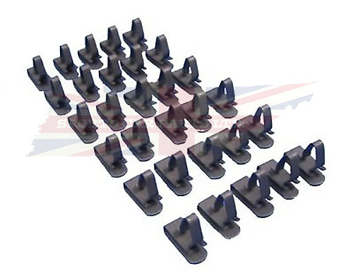 New Set of 30 Door Panel Clips for Triumph TR6 1969-1976 TR4, TR4A, and TR250