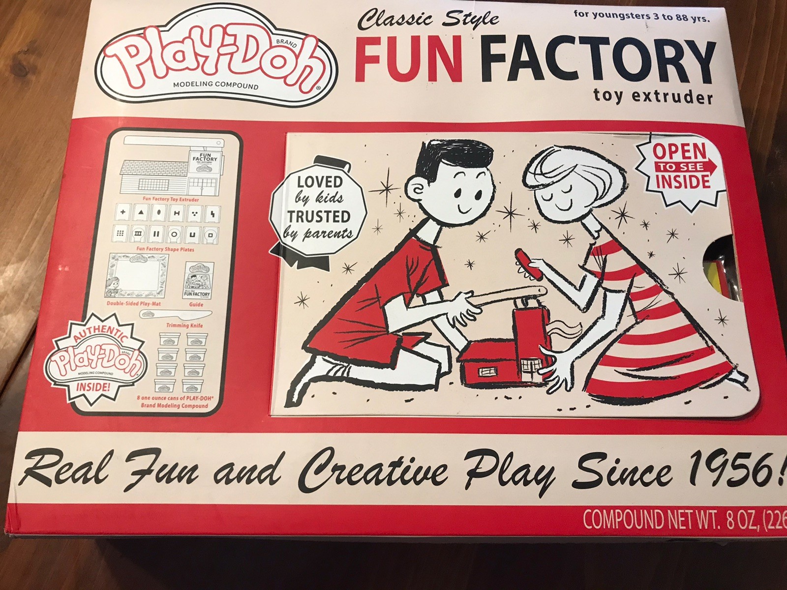 Play-Doh Fun Factory Classic Style Extruder Set Retro 1956 NEW Toy Hasbro