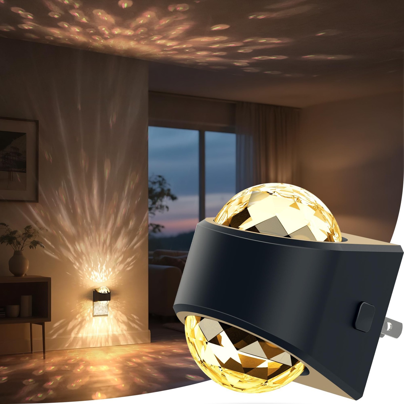 Briignite Night Light, Night Lights Plug into Wall, LED Projector Night Light...
