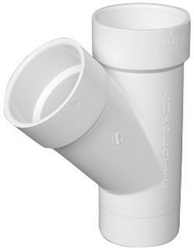 CHARLOTTE PIPE 3 DWV WYE Street DWV (Drain, Waste and Vent) (1 Unit Piece)
