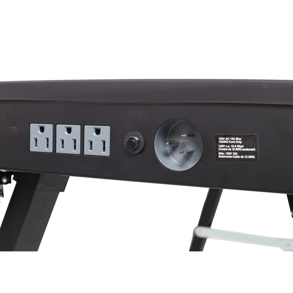 8-in-1 Multifunctional Folding Work Table wUS Standard Socket,Portable Workbench