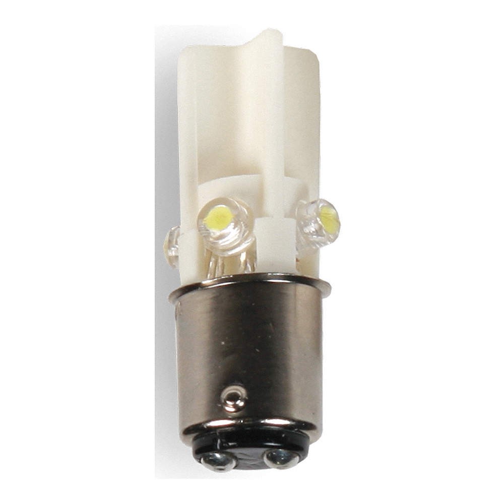 EDWARDS SIGNALING 270LEDW120V T3-1/4,Double Contact Bayonet (BA15d) 16G790