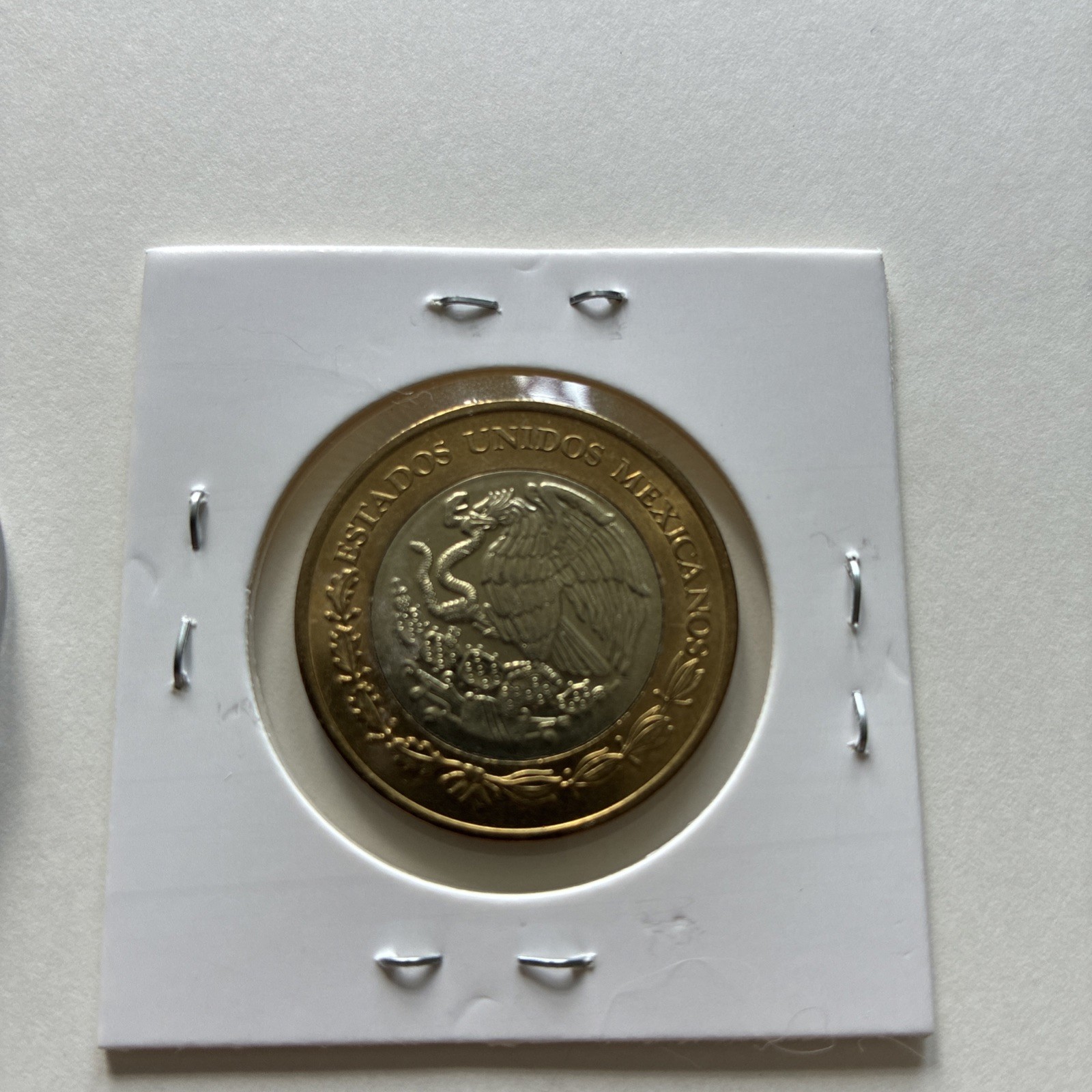 2023 $10 pesos ERROR PLANCHET DOBLE EAGLE UNC