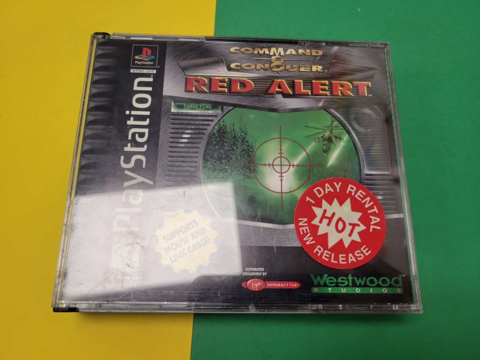 Command & Conquer:Red Alert (Sony PlayStation 1 PS1, 1997) Black Label Case Only