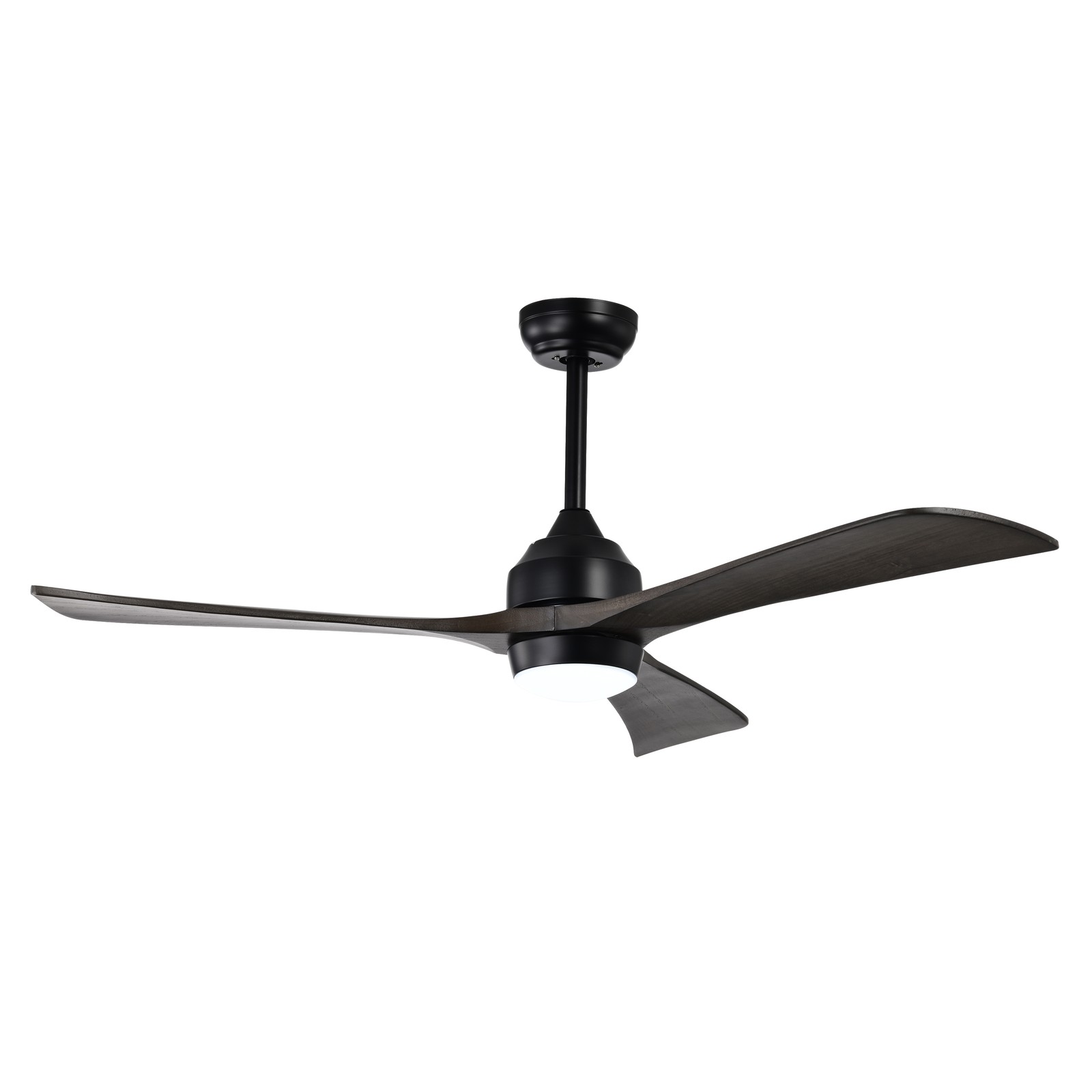 52"Solid Wood Blades Ceiling Fan Lights Remote Control,Quiet DC Motor 3 Blade