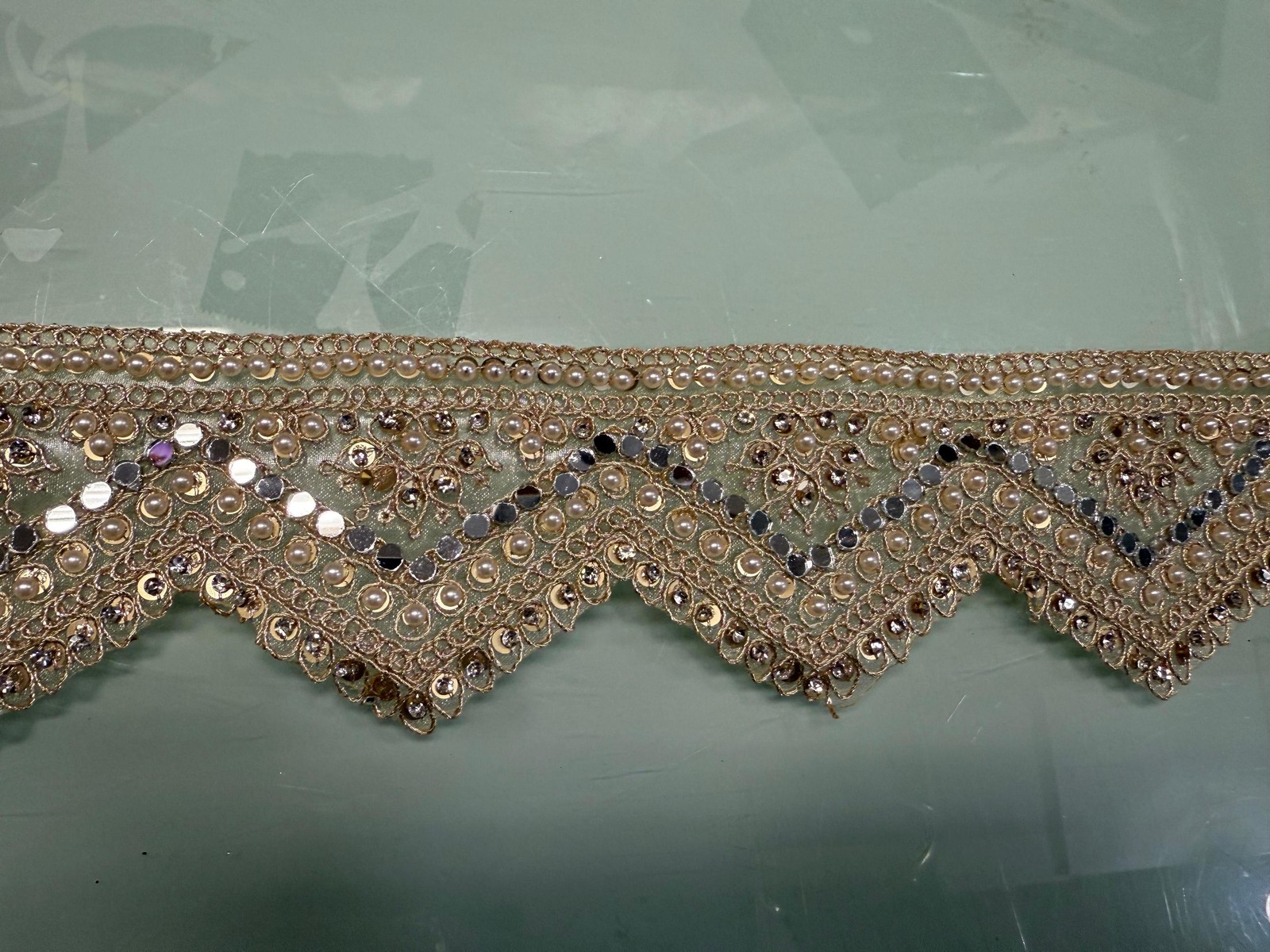 Sequin Gold Trim