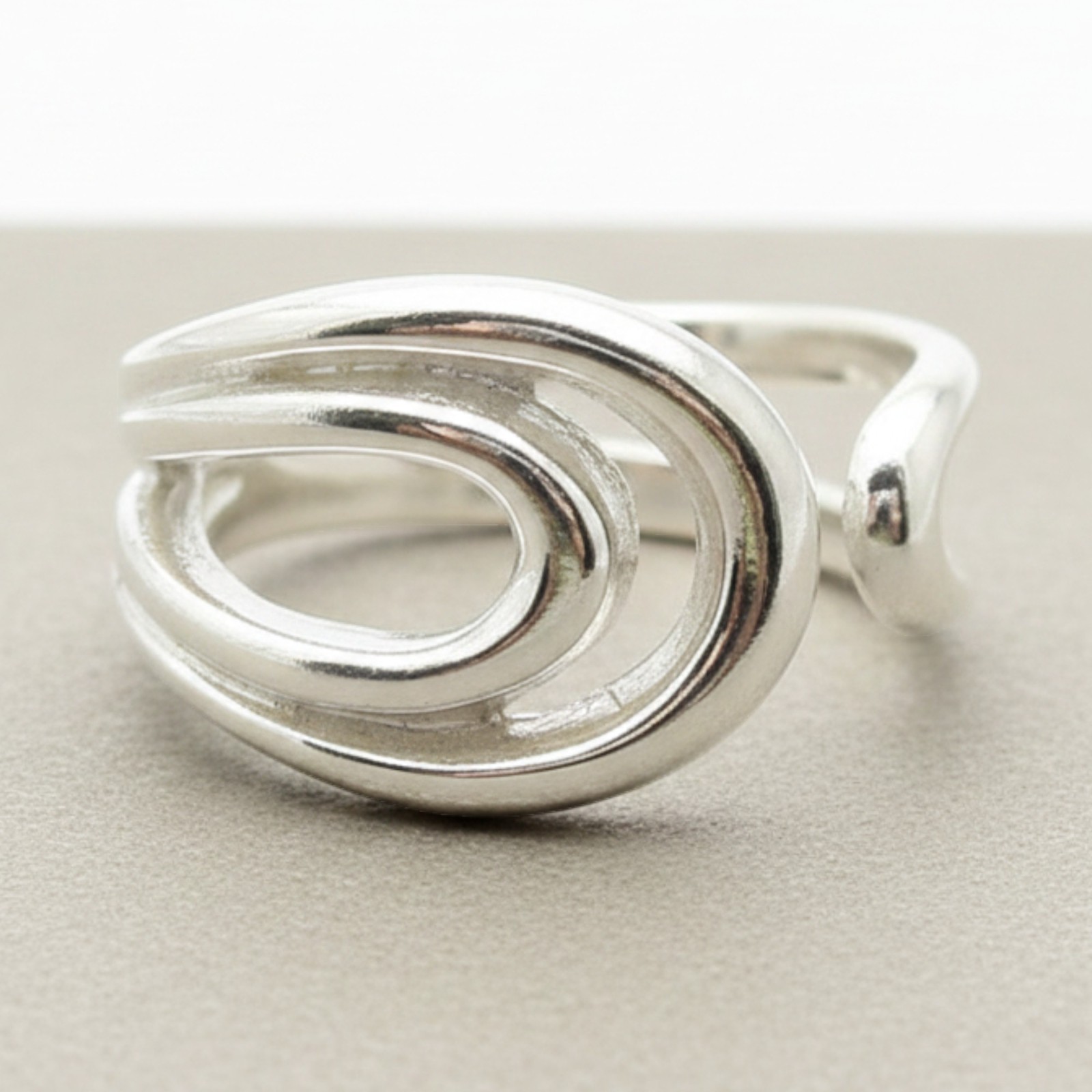 Stylish Genuine Sterling Silver Women's Ring Solid 925 Handmade Empress