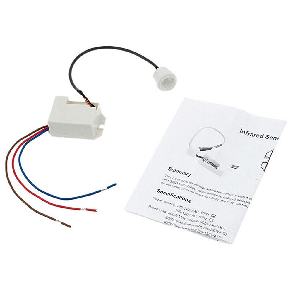 Reliable Electric Relay Body Motion Sensor for Lamp Control Easy Installation