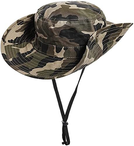 Sun-Hats-for-Men-with-UV-Protection-Wide-Brim Bucket Fishing X-Large Camo
