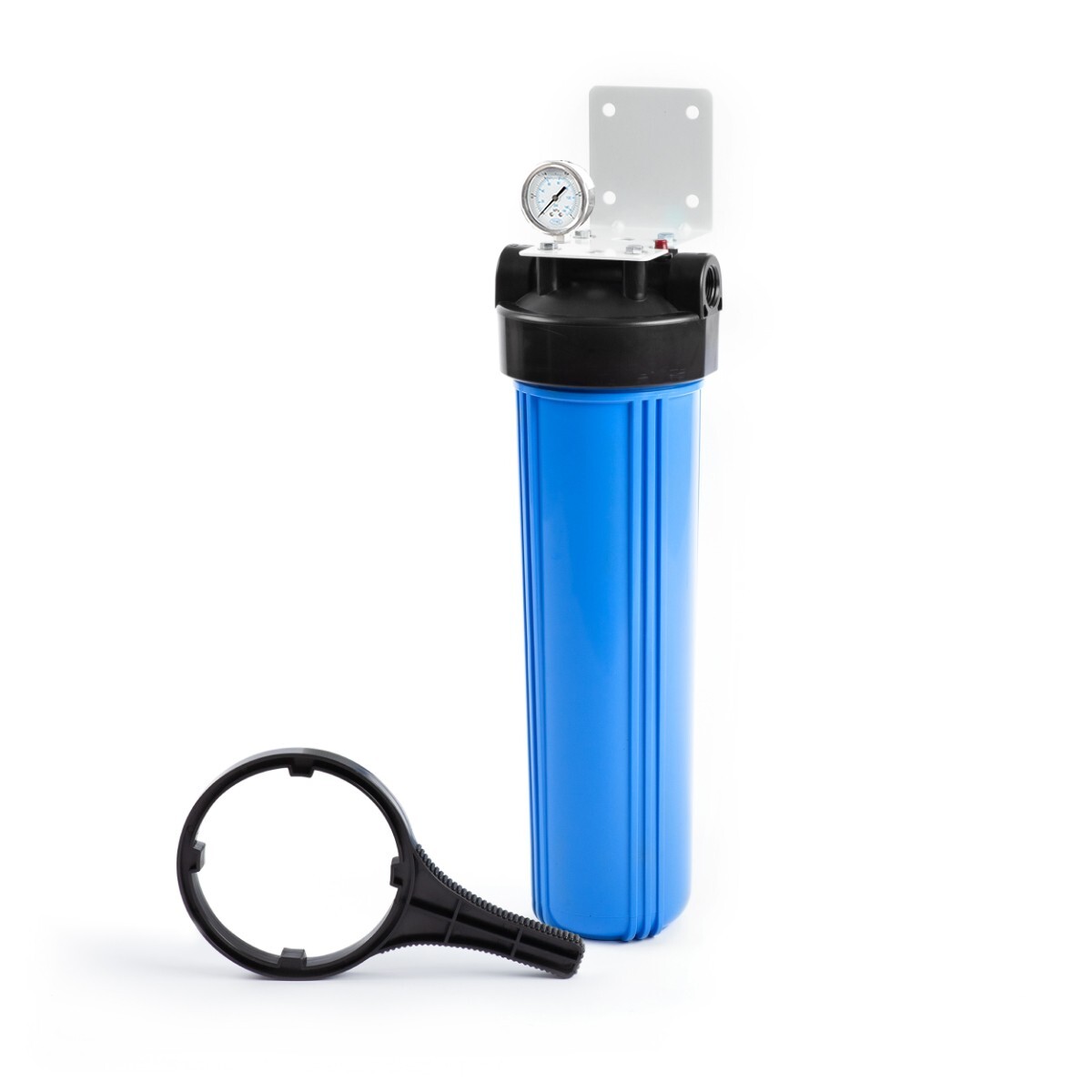 Big Blue 20" Whole House Water Filter System with Pressure Release (1" Port)