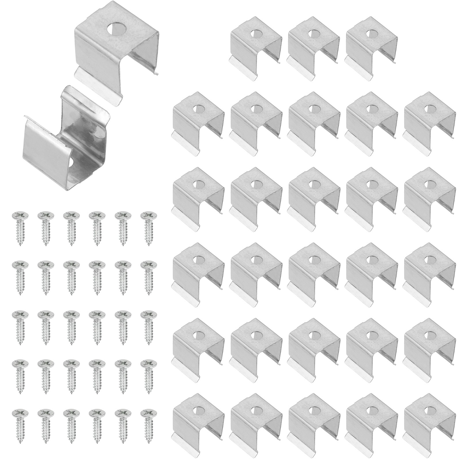 70 x Neon Rope Light Mounting Brackets for 8-11mm Neon Flex Strip Lighting