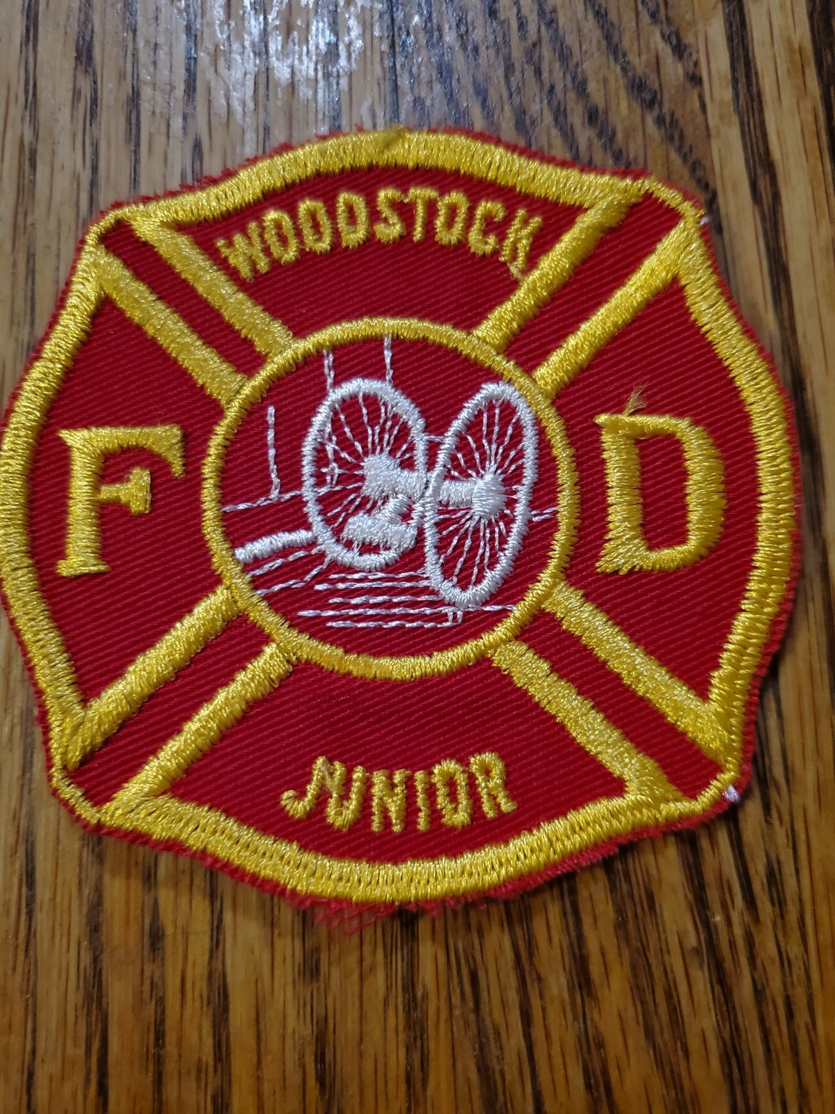 Vintage Woodstock Fire Department Junior patch