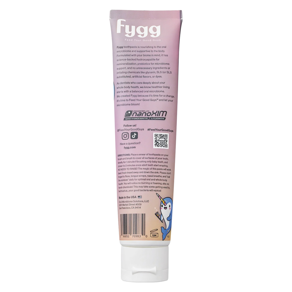 Fygg Nano-Hydroxyapatite Kid's Toothpaste - Vanilla (4 oz)