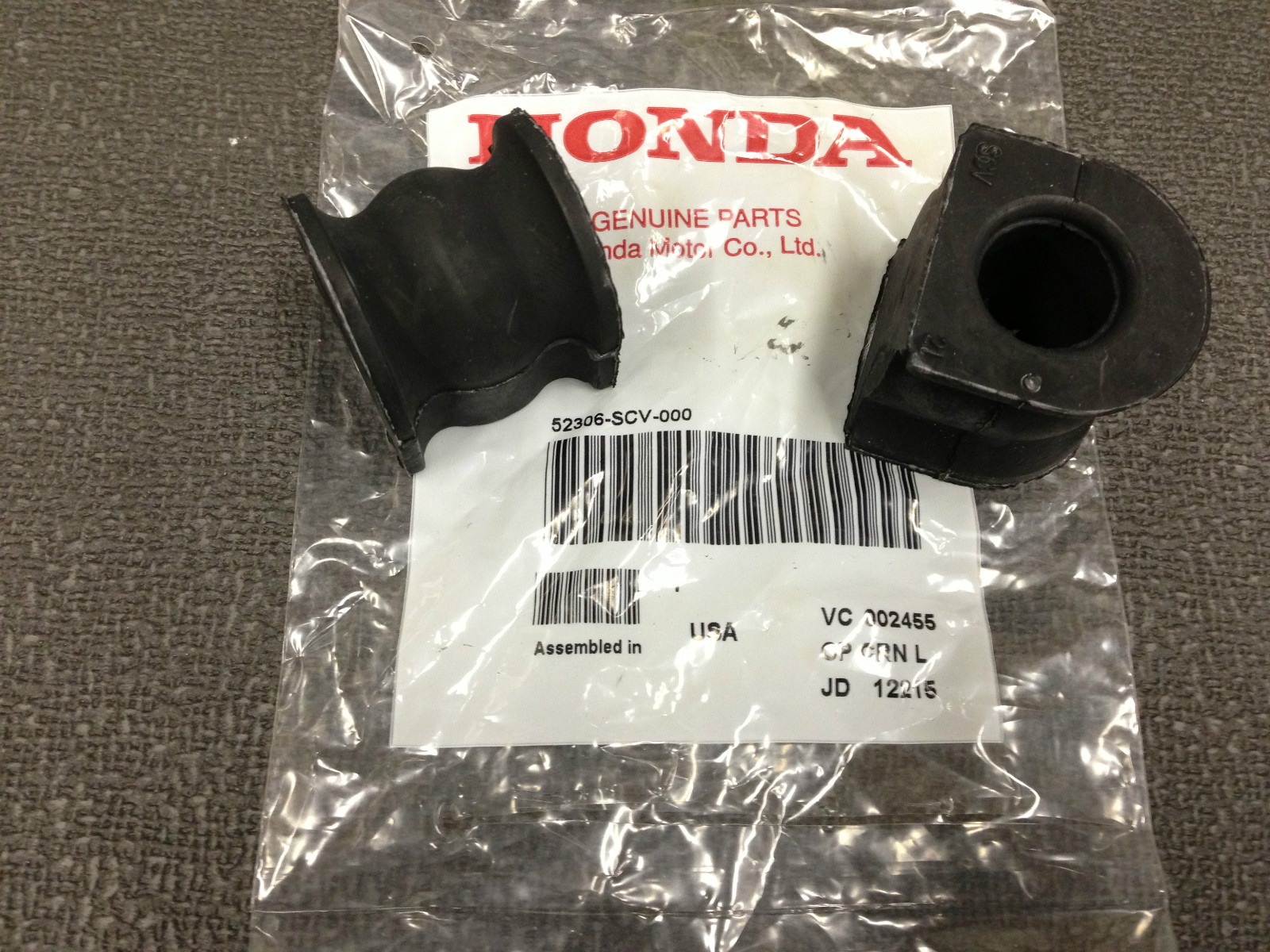 Genuine OEM Honda Element Rear Sway Bar Bushings 2003-2011 Stabilizer (Pair)