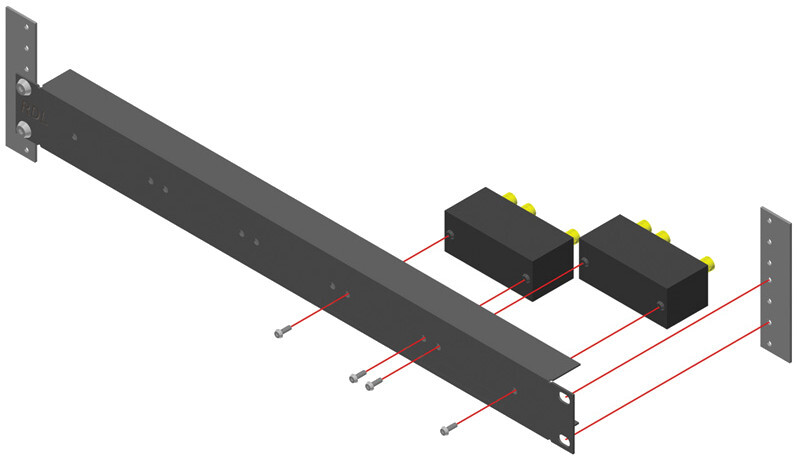 RDL TXRA5 TX Series Racking System, 5 Modules 1RU