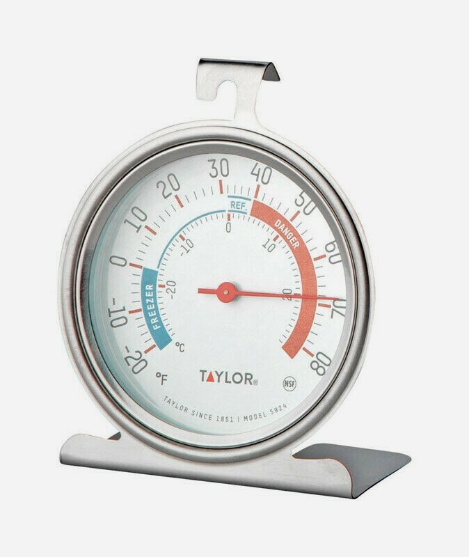 Taylor Freezer/Refrigerator THERMOMETER Instant Read Analog XL Colorful 5924 NEW