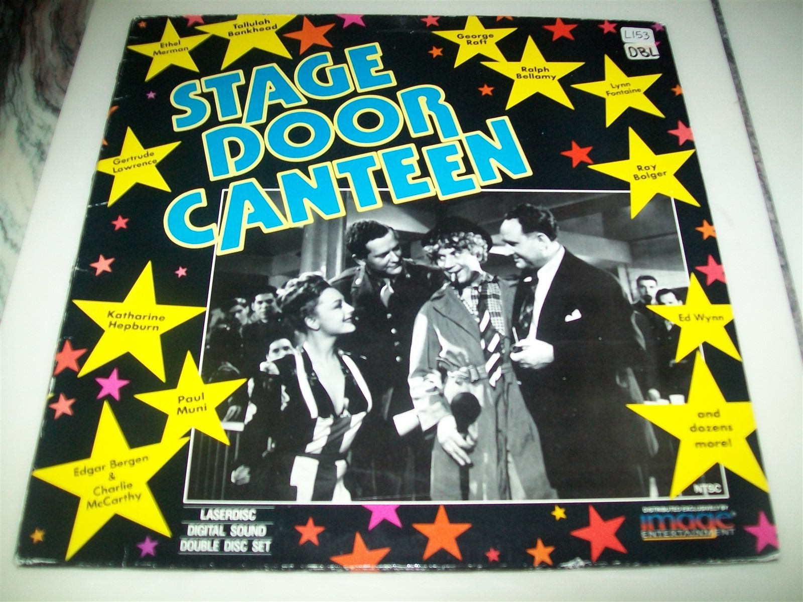 STAGE DOOR CANTEEN 2-Laserdisc LD VERY GOOD CONDITION VERY RARE MANY STARS!