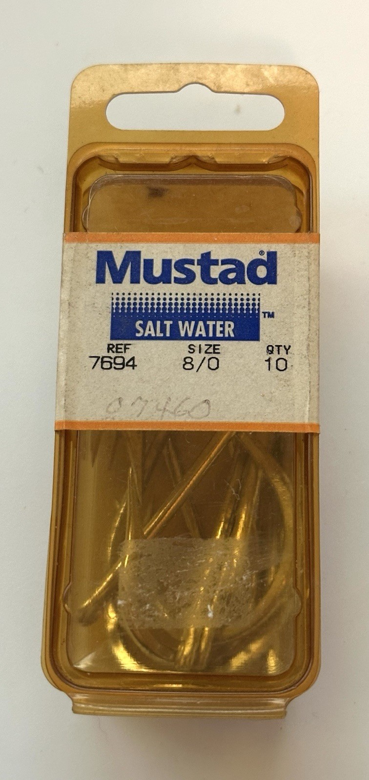 Mustad Needle Eye Hooks 7694-8/0-10 - Made in Norway Stock Big Game Tuna Hook