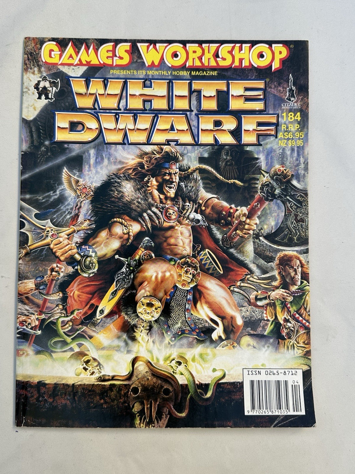 White Dwarf 184 April 1995 Warhammer Games Workshop Warhammer 40k Imperial Guard