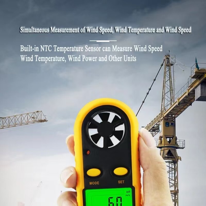 SMART SENSOR Digital Anemometer Handheld Air Wind Speed Velocity LCD Portable AU