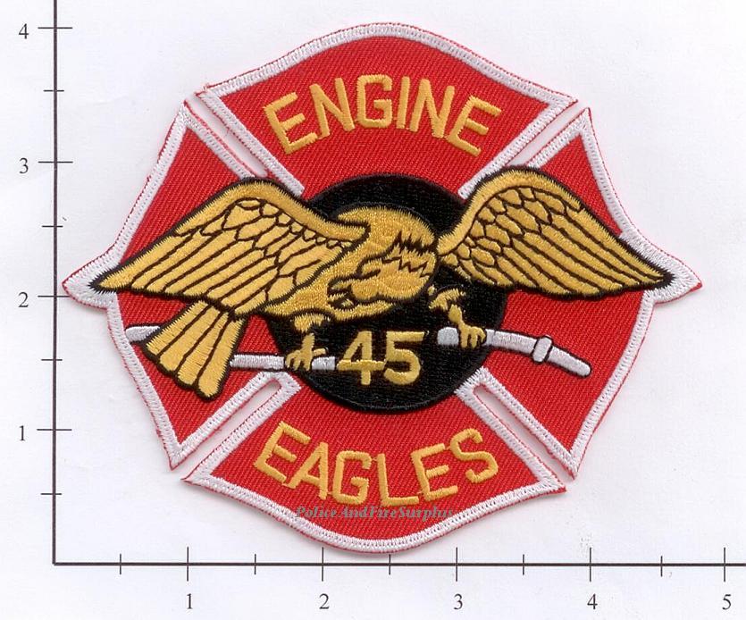 New York City NY Fire Dept Engine 45 Patch v2