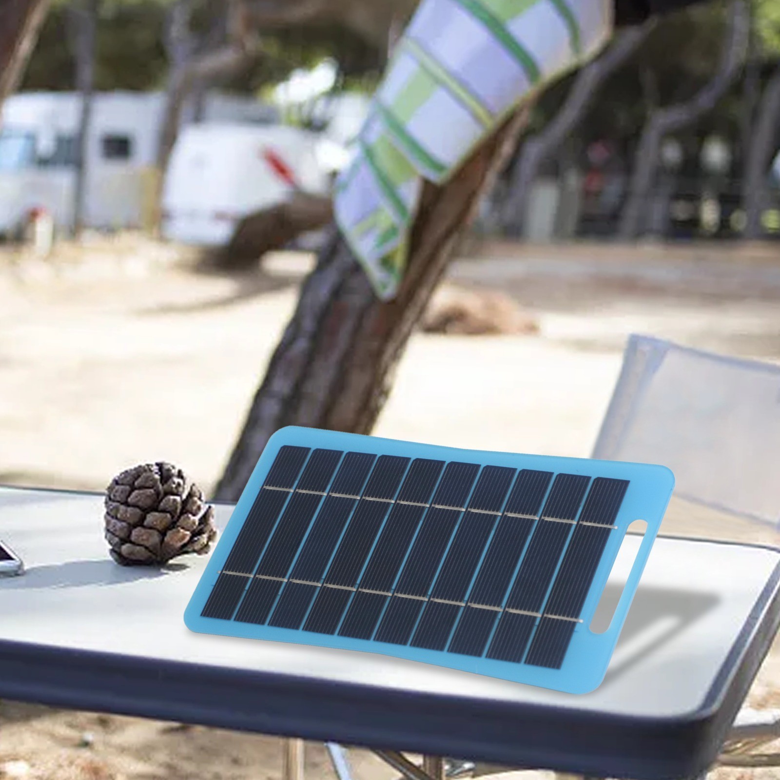 Compact 5W Solar Panel with USB Compatibility Essential Gear for Travelers