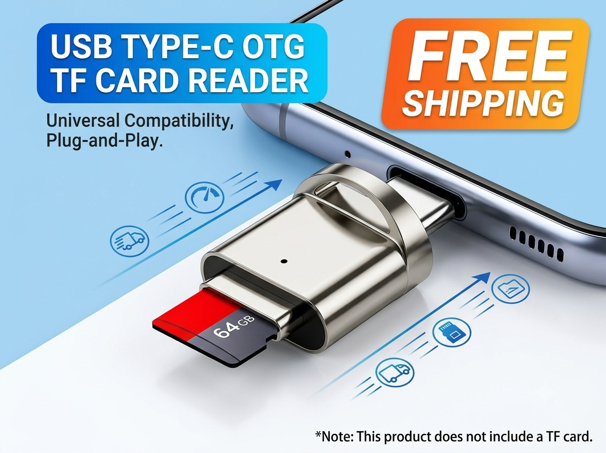 USB C to Micro SD Card Reader Type C TF Memory Adapter OTG Phone Hub Unbranded